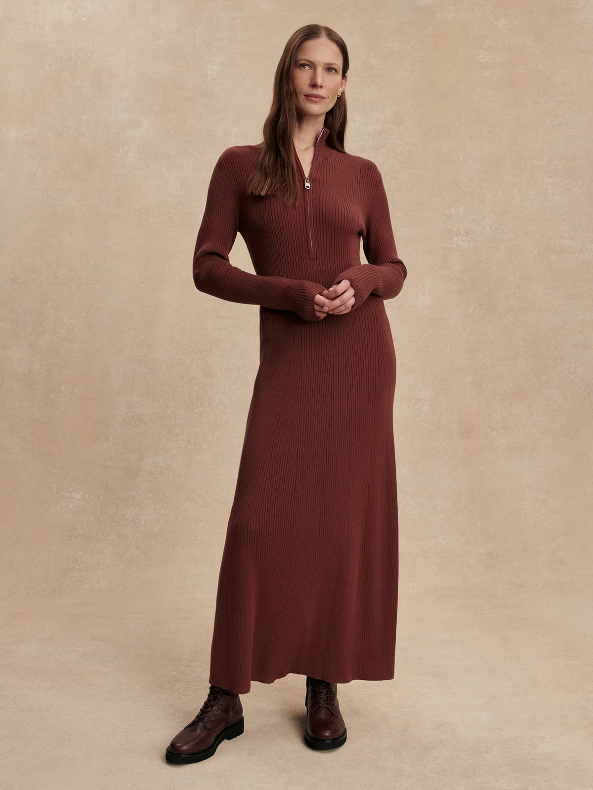 Burnet Zip Knit Maxi Dress