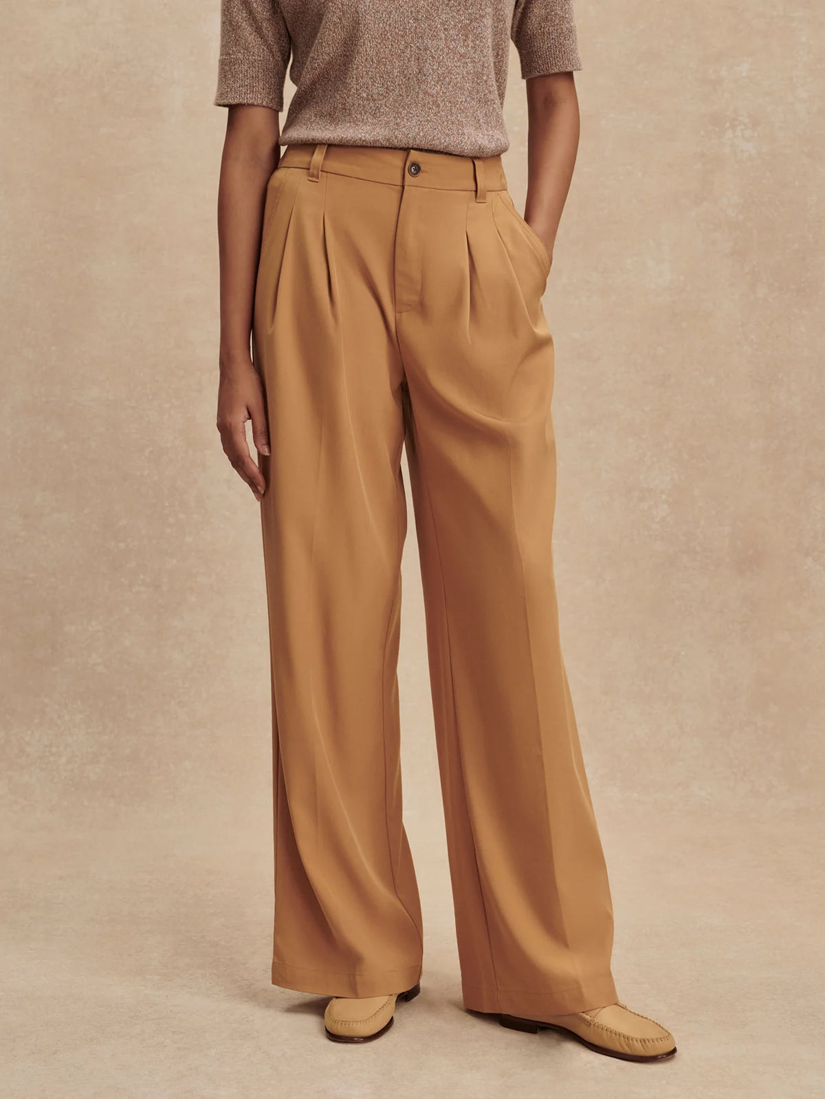 Soft Stretch Wide Leg Trouser Regular