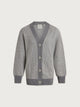 Grey Melange/ White