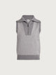 Grey Melange/ White